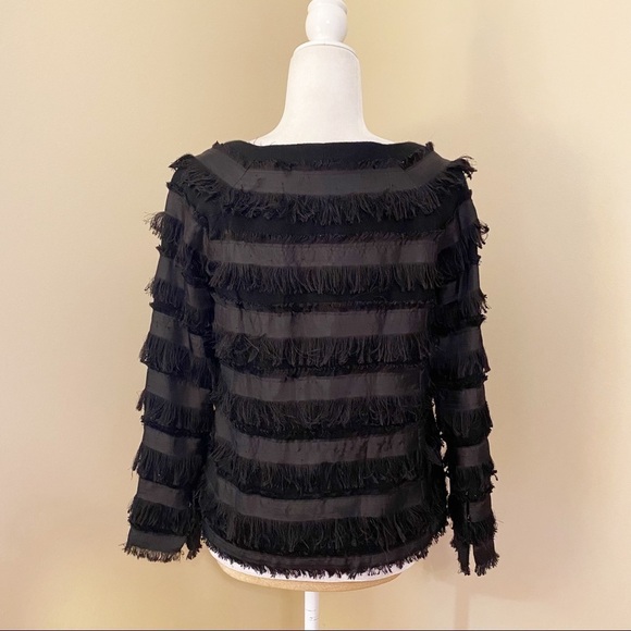 Elizabeth and James Fringe Wool Sunday Jacket - S - Picture 4 of 16